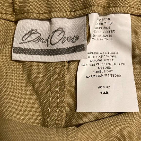 NWOT Vintage Bend Over Elastic Waist Pull On Pants Size 14 - Picture 6 of 7